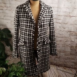 Nine West med heavy tweed lined trench